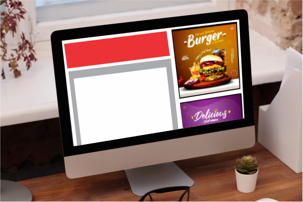 Imagem de tela de computador exibindo anúncios patrocinados no navegador